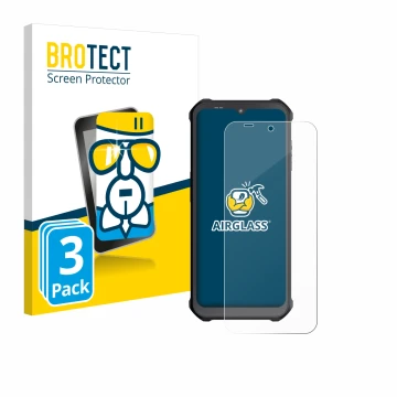 Parte frontale di una confezione del prodotto con il logo del marchio BROTECT. Accanto è raffigurato il dispositivo Sonim XP40