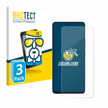 Parte frontale di una confezione del prodotto con il logo del marchio BROTECT. Accanto è raffigurato il dispositivo Xiaomi Poc