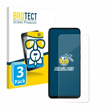 Parte frontale di una confezione del prodotto con il logo del marchio BROTECT. Accanto è raffigurato il dispositivo Motorola M