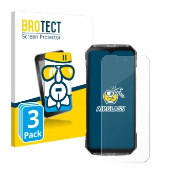 Parte frontale di una confezione del prodotto con il logo del marchio BROTECT. Accanto è raffigurato il dispositivo Doogee S C
