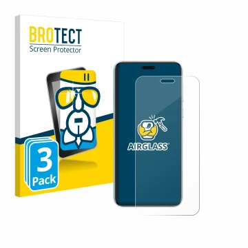 Parte frontale di una confezione del prodotto con il logo del marchio BROTECT. Accanto è raffigurato il dispositivo Honor Magi