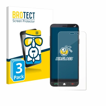 Parte frontale di una confezione del prodotto con il logo del marchio BROTECT. Accanto è raffigurato il dispositivo Brondi Ami