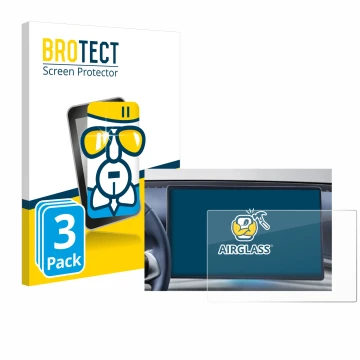 Parte frontale di una confezione del prodotto con il logo del marchio BROTECT. Accanto è raffigurato il dispositivo BYD Atto 3