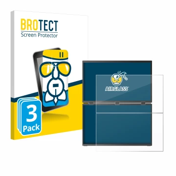 Parte frontale di una confezione del prodotto con il logo del marchio BROTECT. Accanto è raffigurato il dispositivo Uperfect U