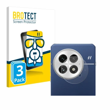 Parte frontale di una confezione del prodotto con il logo del marchio BROTECT. Accanto è raffigurato il dispositivo OnePlus 13