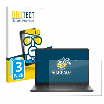 Parte frontale di una confezione del prodotto con il logo del marchio BROTECT. Accanto è raffigurato il dispositivo Dell Pro 1