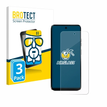 Parte frontale di una confezione del prodotto con il logo del marchio BROTECT. Accanto è raffigurato il dispositivo Motorola M