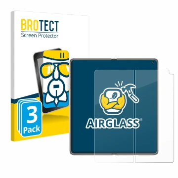 Parte frontale di una confezione del prodotto con il logo del marchio BROTECT. Accanto è raffigurato il dispositivo Huawei Mat