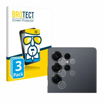 Parte frontale di una confezione del prodotto con il logo del marchio BROTECT. Accanto è raffigurato il dispositivo Samsung Ga