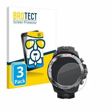 Parte frontale di una confezione del prodotto con il logo del marchio BROTECT. Accanto è raffigurato il dispositivo Xiaomi Mib