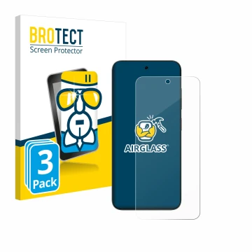 Parte frontale di una confezione del prodotto con il logo del marchio BROTECT. Accanto è raffigurato il dispositivo ZTE Blade 