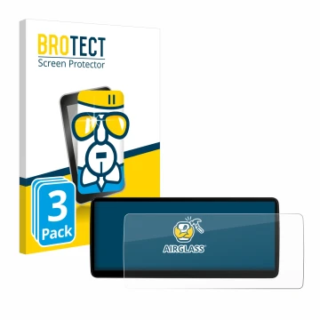 Parte frontale di una confezione del prodotto con il logo del marchio BROTECT. Accanto è raffigurato il dispositivo Xtrons QLB
