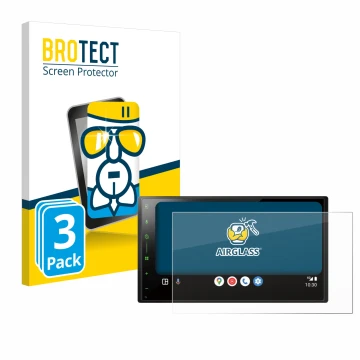 Parte frontale di una confezione del prodotto con il logo del marchio BROTECT. Accanto è raffigurato il dispositivo Pioneer SP