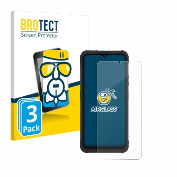 Parte frontale di una confezione del prodotto con il logo del marchio BROTECT. Accanto è raffigurato il dispositivo AGM H Max 