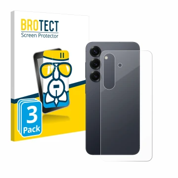 Parte frontale di una confezione del prodotto con il logo del marchio BROTECT. Accanto è raffigurato il dispositivo Samsung Ga