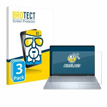 Parte frontale di una confezione del prodotto con il logo del marchio BROTECT. Accanto è raffigurato il dispositivo Dell 16 Pl