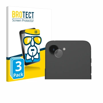 Parte frontale di una confezione del prodotto con il logo del marchio BROTECT. Accanto è raffigurato il dispositivo Apple iPho