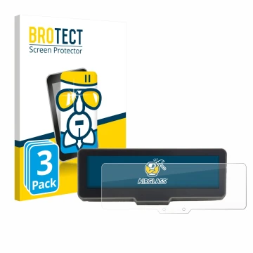 Parte frontale di una confezione del prodotto con il logo del marchio BROTECT. Accanto è raffigurato il dispositivo KTM 990 Du