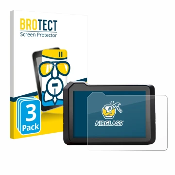 Parte frontale di una confezione del prodotto con il logo del marchio BROTECT. Accanto è raffigurato il dispositivo KTM 1390 S