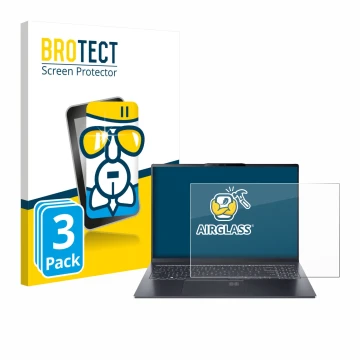 Parte frontale di una confezione del prodotto con il logo del marchio BROTECT. Accanto è raffigurato il dispositivo Acer Swift