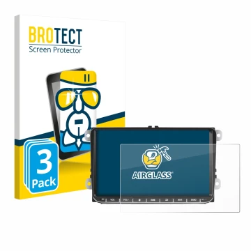 Parte frontale di una confezione del prodotto con il logo del marchio BROTECT. Accanto è raffigurato il dispositivo Essgoo AR9