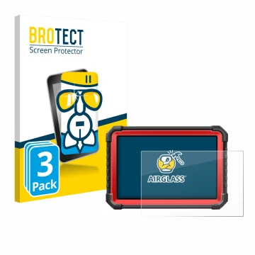 Parte frontale di una confezione del prodotto con il logo del marchio BROTECT. Accanto è raffigurato il dispositivo Launch X-4