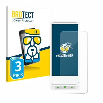 Parte frontale di una confezione del prodotto con il logo del marchio BROTECT. Accanto è raffigurato il dispositivo Clover Fle