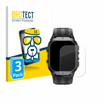 Parte frontale di una confezione del prodotto con il logo del marchio BROTECT. Accanto è raffigurato il dispositivo Oukitel BT