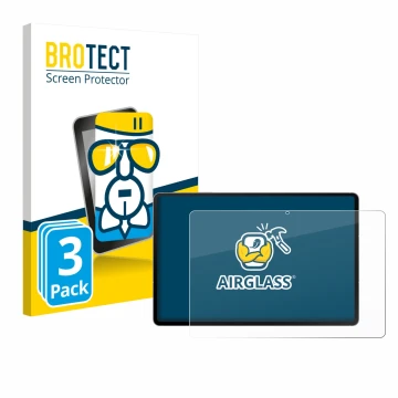 Parte frontale di una confezione del prodotto con il logo del marchio BROTECT. Accanto è raffigurato il dispositivo Samsung Ga