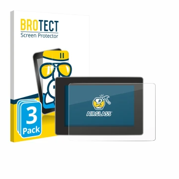 Parte frontale di una confezione del prodotto con il logo del marchio BROTECT. Accanto è raffigurato il dispositivo Tesla Mode