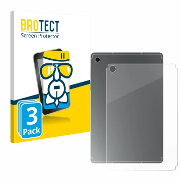 Parte frontale di una confezione del prodotto con il logo del marchio BROTECT. Accanto è raffigurato il dispositivo Samsung Ga