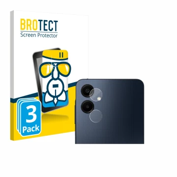 Parte frontale di una confezione del prodotto con il logo del marchio BROTECT. Accanto è raffigurato il dispositivo Samsung Ga