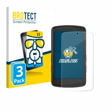 Parte frontale di una confezione del prodotto con il logo del marchio BROTECT. Accanto è raffigurato il dispositivo Bryton Rid