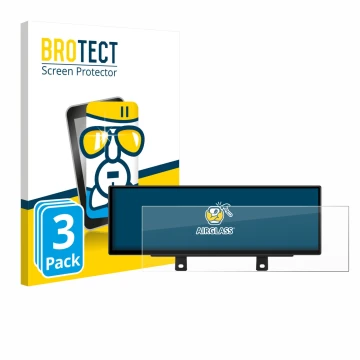 Parte frontale di una confezione del prodotto con il logo del marchio BROTECT. Accanto è raffigurato il dispositivo Xtrons QLB