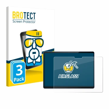 Parte frontale di una confezione del prodotto con il logo del marchio BROTECT. Accanto è raffigurato il dispositivo Microsoft 