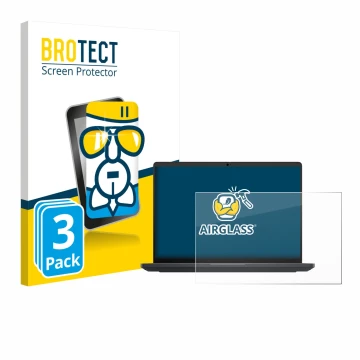 Parte frontale di una confezione del prodotto con il logo del marchio BROTECT. Accanto è raffigurato il dispositivo Dell Pro M