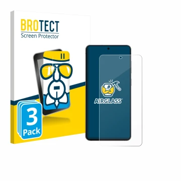 Parte frontale di una confezione del prodotto con il logo del marchio BROTECT. Accanto è raffigurato il dispositivo Samsung Ga