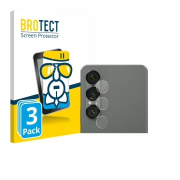 Parte frontale di una confezione del prodotto con il logo del marchio BROTECT. Accanto è raffigurato il dispositivo Sony Xperi