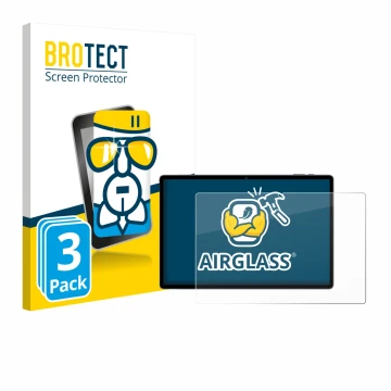 Parte frontale di una confezione del prodotto con il logo del marchio BROTECT. Accanto è raffigurato il dispositivo Maxlegen M