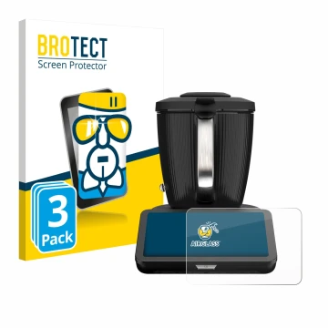 Parte frontale di una confezione del prodotto con il logo del marchio BROTECT. Accanto è raffigurato il dispositivo Vorwerk Bi