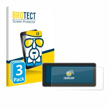 Parte frontale di una confezione del prodotto con il logo del marchio BROTECT. Accanto è raffigurato il dispositivo Vantrue Ne