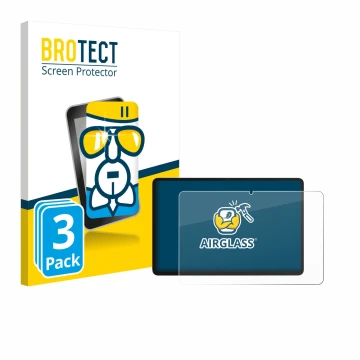 Parte frontale di una confezione del prodotto con il logo del marchio BROTECT. Accanto è raffigurato il dispositivo Honor Pad 