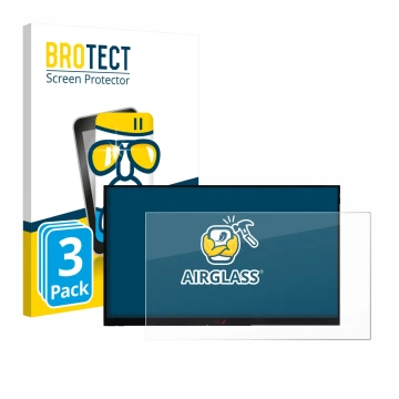 Parte frontale di una confezione del prodotto con il logo del marchio BROTECT. Accanto è raffigurato il dispositivo Verbatim P