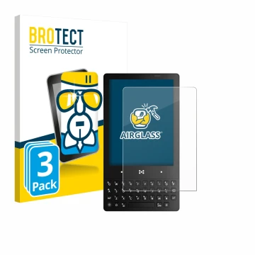 Parte frontale di una confezione del prodotto con il logo del marchio BROTECT. Accanto è raffigurato il dispositivo The Minima