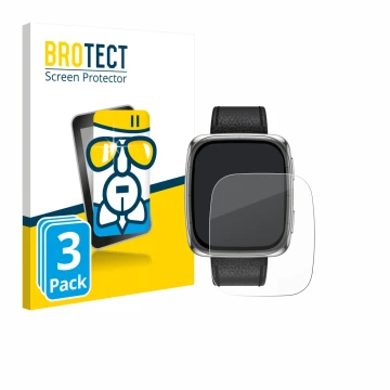 Parte frontale di una confezione del prodotto con il logo del marchio BROTECT. Accanto è raffigurato il dispositivo Amazfit Ac