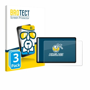 Parte frontale di una confezione del prodotto con il logo del marchio BROTECT. Accanto è raffigurato il dispositivo Oppo Pad S