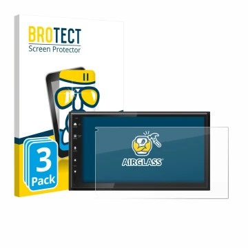 Parte frontale di una confezione del prodotto con il logo del marchio BROTECT. Accanto è raffigurato il dispositivo Kenwood DM