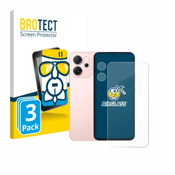 Parte frontale di una confezione del prodotto con il logo del marchio BROTECT. Accanto è raffigurato il dispositivo Oppo Reno 