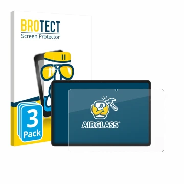 Parte frontale di una confezione del prodotto con il logo del marchio BROTECT. Accanto è raffigurato il dispositivo Tabwee RM2