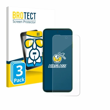 Parte frontale di una confezione del prodotto con il logo del marchio BROTECT. Accanto è raffigurato il dispositivo Fairphone 